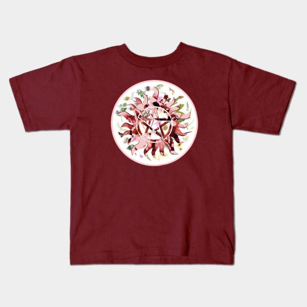 Supernatural Flower Anti-Possession Kids T-Shirt by budbloodandbeernuts